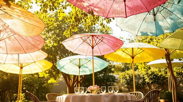 10 parasols tendance pour sublimer vos repas en extérieur